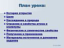 План урока: