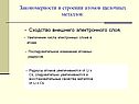 Закономерности в строении атомов щелочных металлов