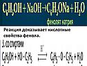 Реакция доказывает кислотные свойства фенола