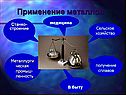 Применение металлов