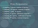 Игра «Координаты»