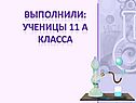 Ученицы 11 А класса