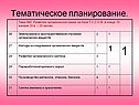 Тематическое планирование