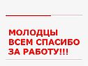 Молодцы всем спасибо за работу