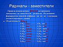 Радикалы