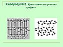 Кристаллическая решетка графита