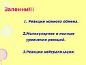 Молекулярное и ионные уравнения реакций
