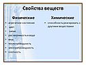 Свойства веществ