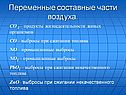 Переменные составные части воздуха