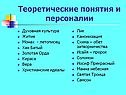 Теоретические понятия