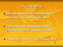 Цели урока