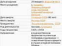 Дата рождения:
