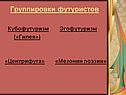 Группировки футуристов