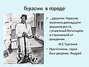 Герасим в городе