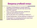 Вопросы учебной темы: