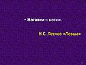 Ногавки – носки