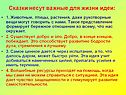 Сказки несут важные для жизни идеи: