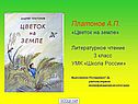 Платонов «Цветок на земле»