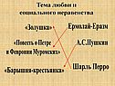 Тема любви и социального неравенства