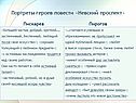 Портреты героев повести