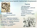 Характеристика героев