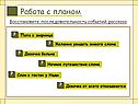 Работа с планом