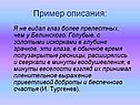 Пример описания