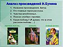 Анализ произведений И.Бунина