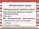 Актуализация знаний